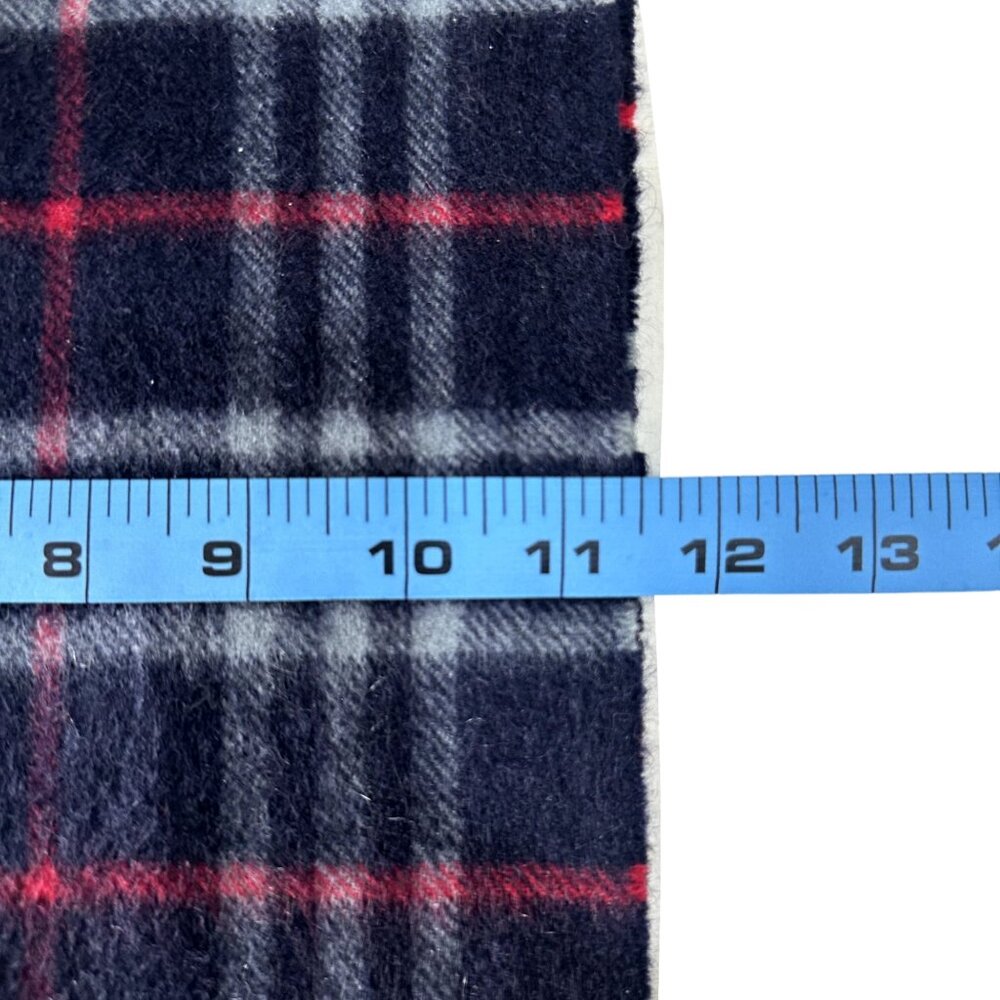 Burberry Classic Check Scarf Black 100% Cashmere Unisex Scarf Made In England - Picture 7 of 7